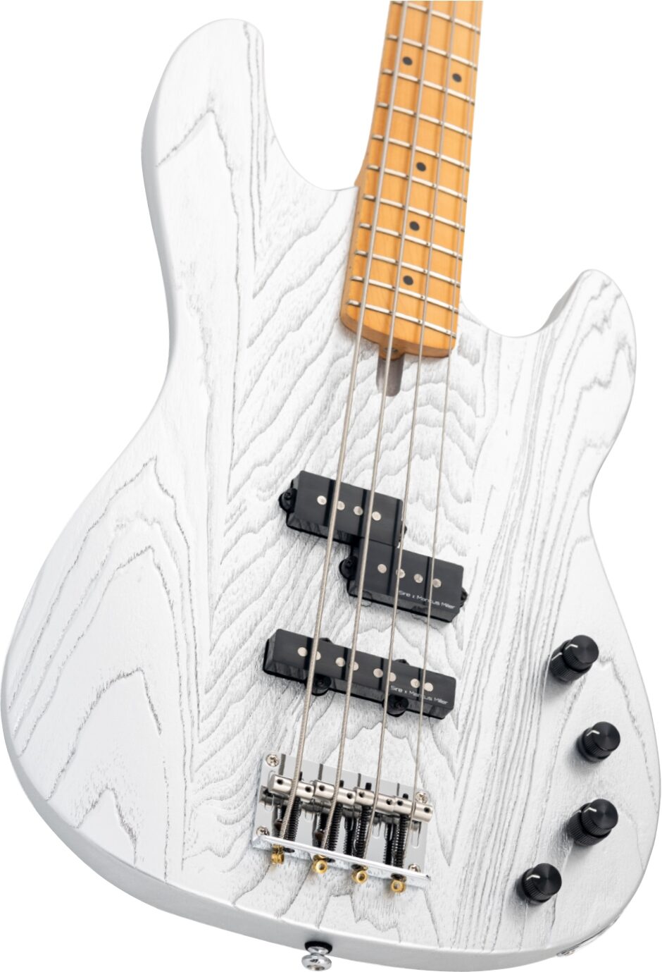 Sire Marcus Miller P6 Electric Bass, Inca Silver, Action Position Back