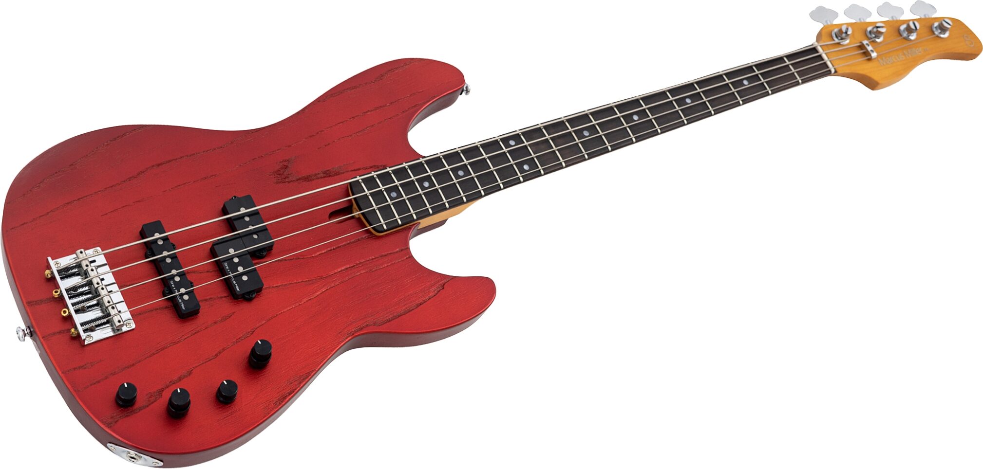 Sire Marcus Miller P6 Electric Bass, Candy Apple Red, Action Position Back