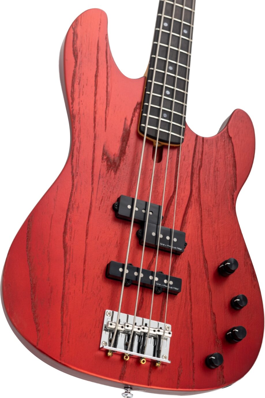 Sire Marcus Miller P6 Electric Bass, Candy Apple Red, Action Position Back