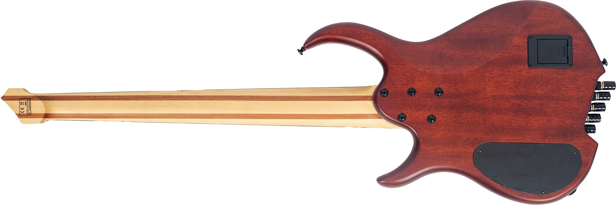 Sire Marcus Miller M6 Headless Electric Bass, 5-String, Mahogany, Action Position Back