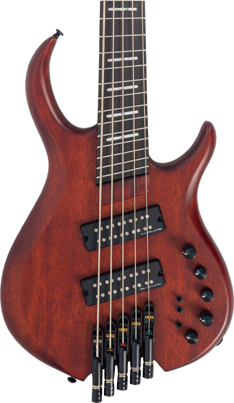 Sire Marcus Miller M6 Headless Electric Bass, 5-String, Mahogany, Action Position Back