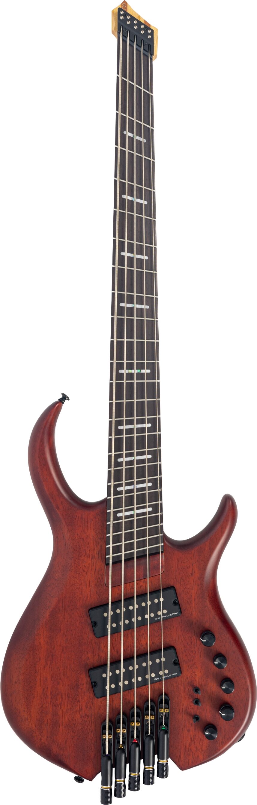 Sire Marcus Miller M6 Headless Electric Bass, 5-String, Mahogany, Action Position Back