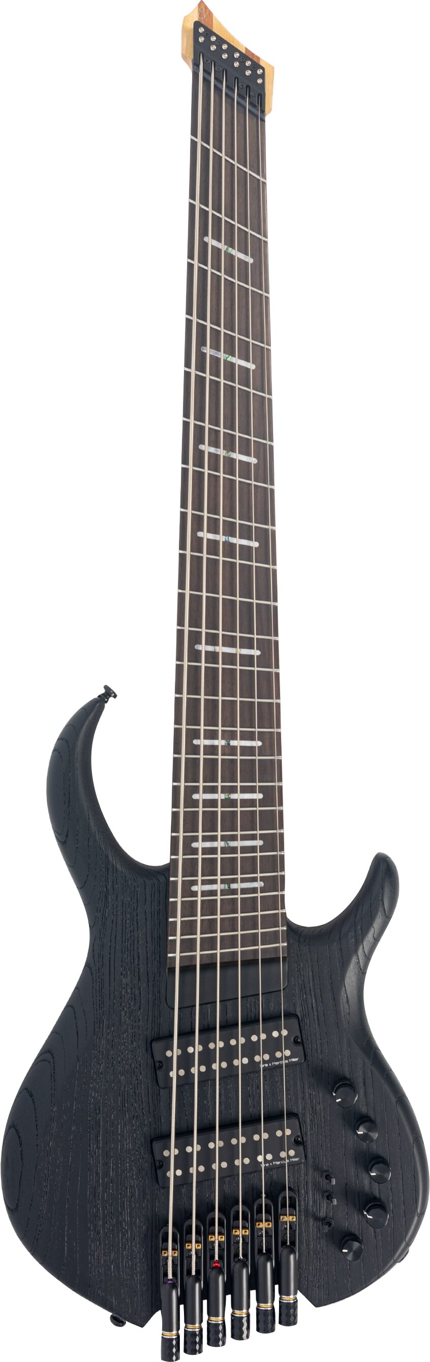 Sire Marcus Miller M6 6-String Headless Electric Bass, Black, Action Position Back