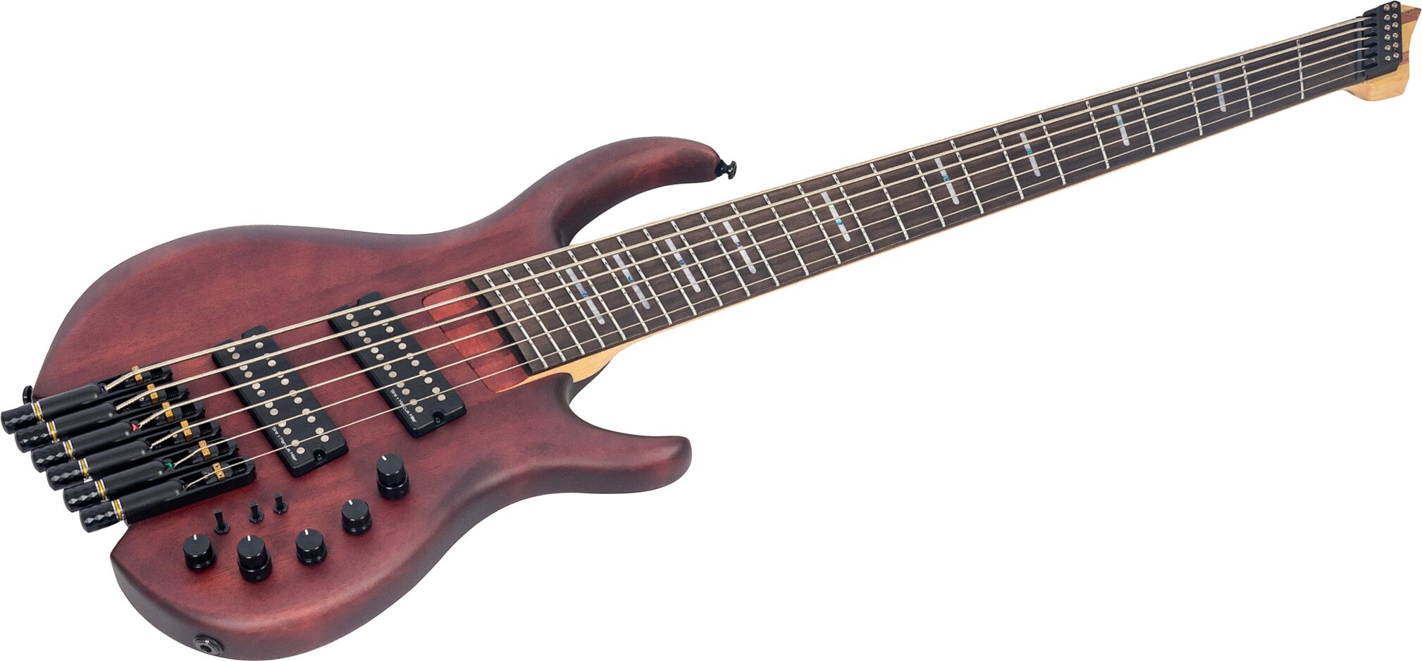 Sire Marcus Miller M6 Headless Electric Bass, 6-String, Mahogany, Action Position Back
