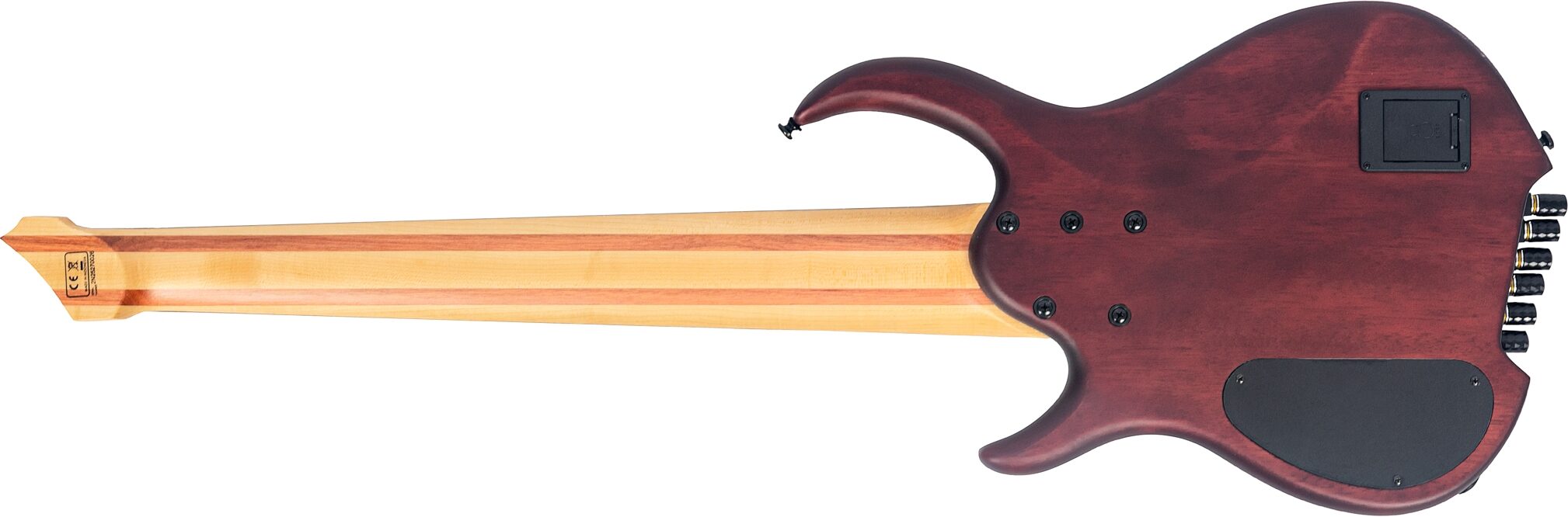 Sire Marcus Miller M6 Headless Electric Bass, 6-String, Mahogany, Action Position Back