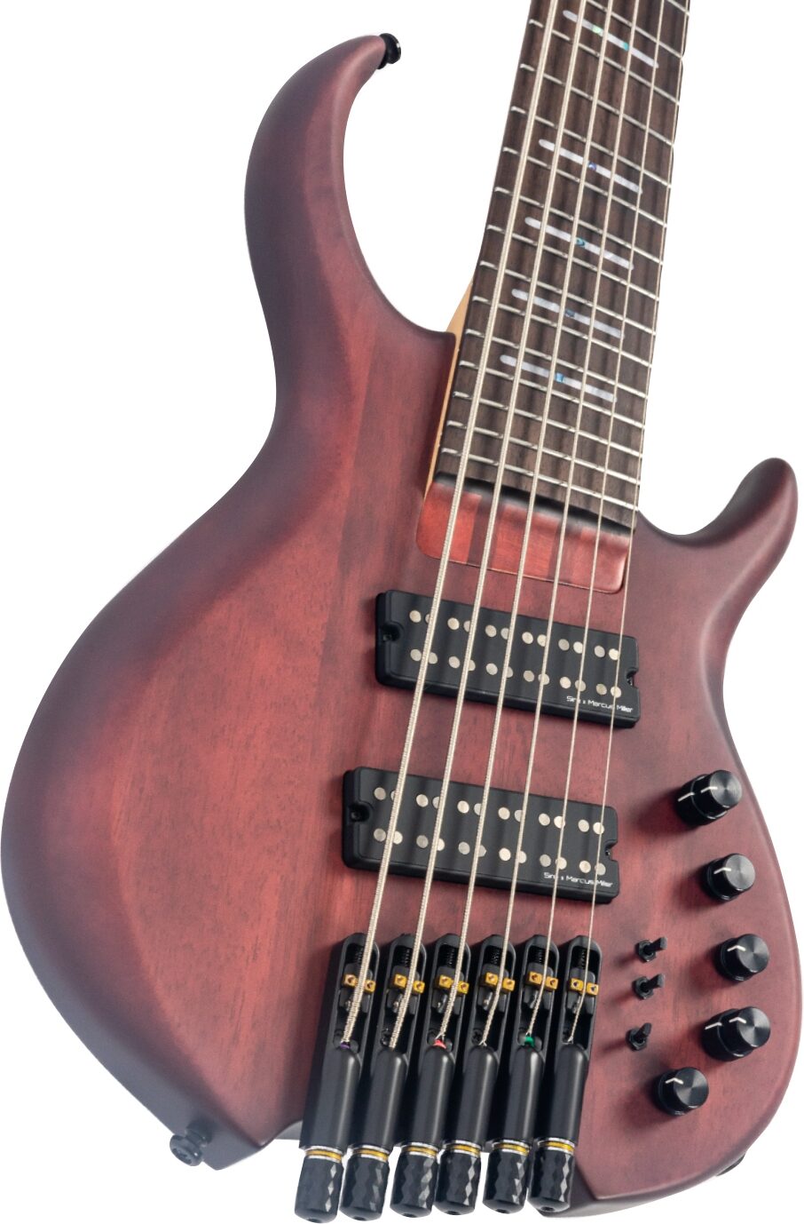 Sire Marcus Miller M6 Headless Electric Bass, 6-String, Mahogany, Action Position Back