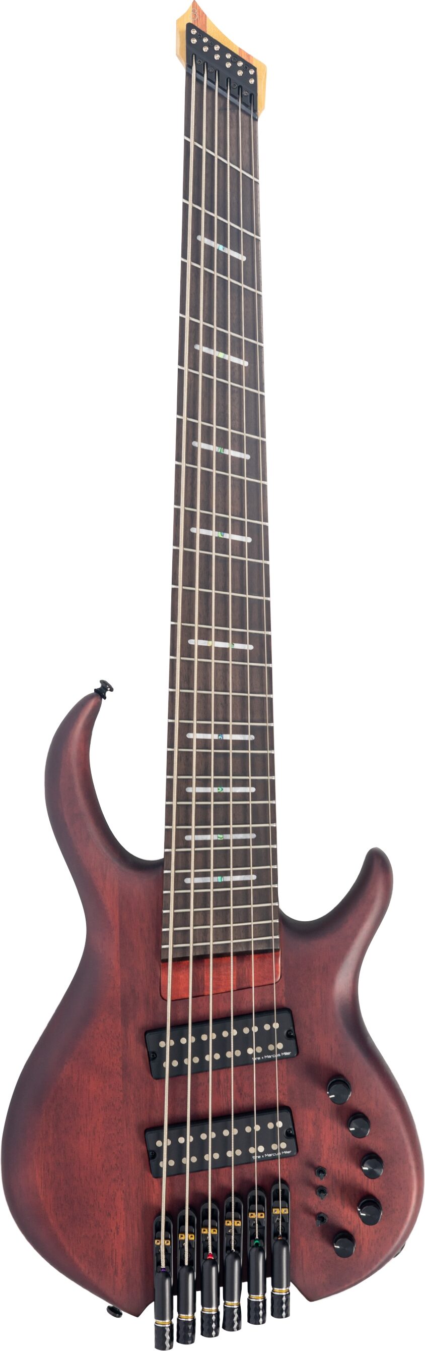 Sire Marcus Miller M6 Headless Electric Bass, 6-String, Mahogany, Action Position Back