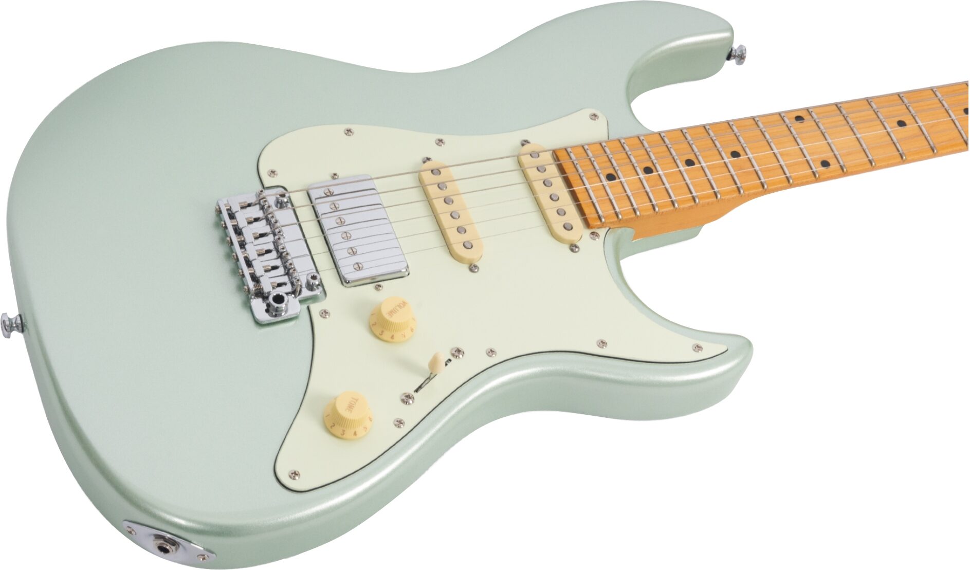 Sire Larry Carlton S5 HSS Electric Guitar, Surf Green, Action Position Back