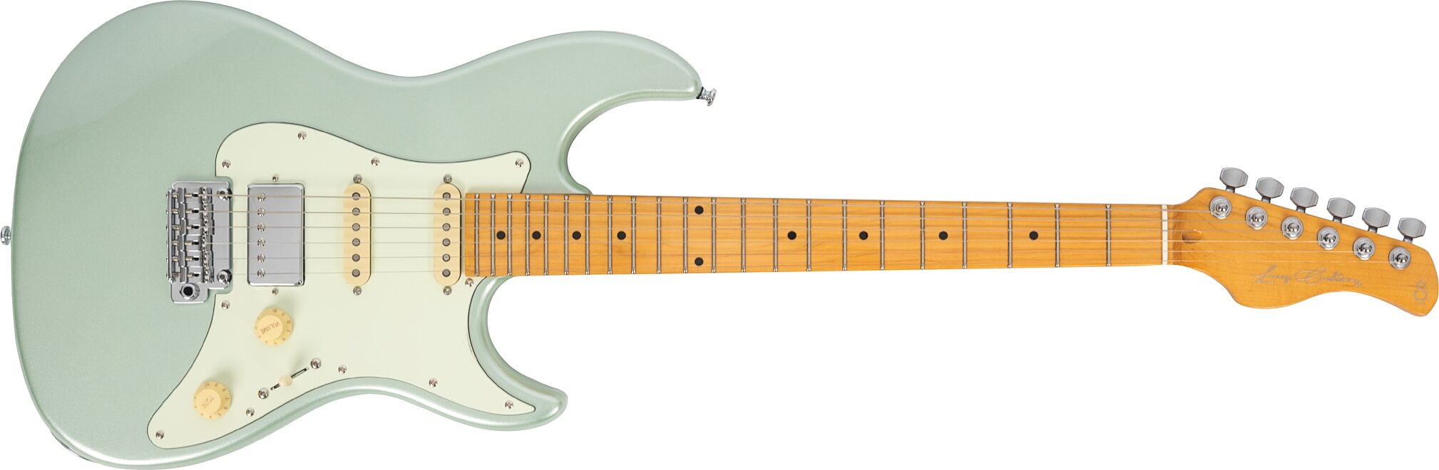 Sire Larry Carlton S5 HSS Electric Guitar, Surf Green, Action Position Back