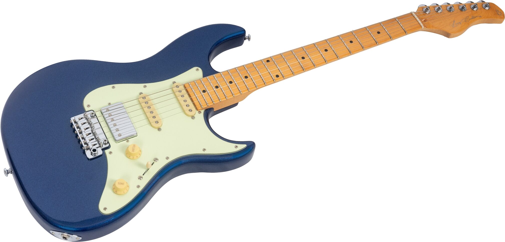 Sire Larry Carlton S5 HSS Electric Guitar, Dark Navy, Action Position Back