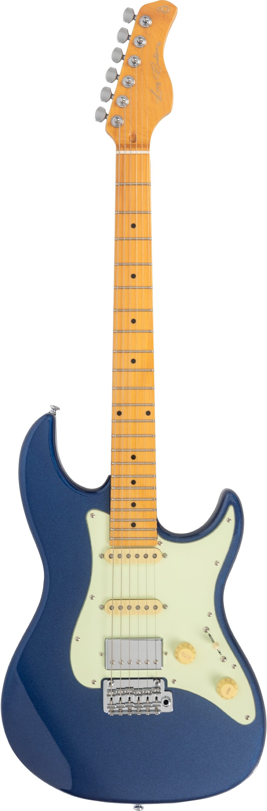 Sire Larry Carlton S5 HSS Electric Guitar, Dark Navy, Action Position Back