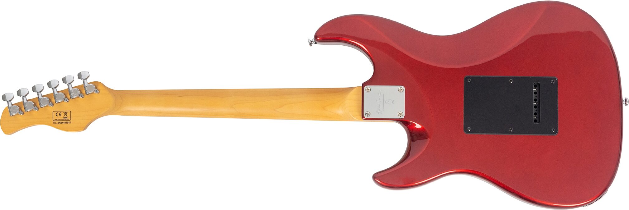 Sire Larry Carlton S5 HSS Electric Guitar, Candy Apple Red, Action Position Back