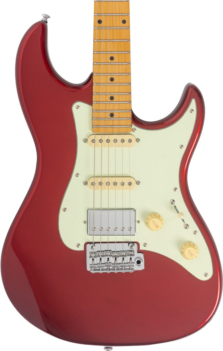 Sire Larry Carlton S5 HSS Electric Guitar, Candy Apple Red, Action Position Back