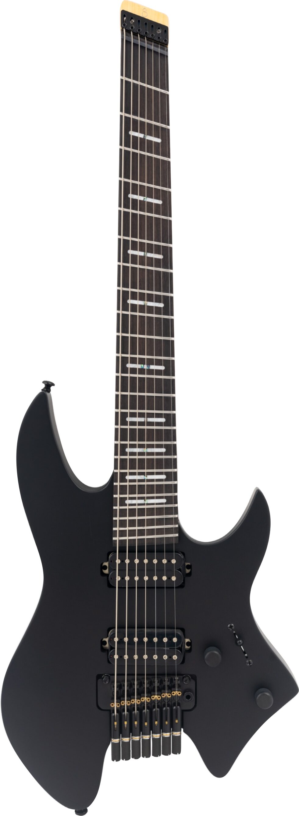 Sire Larry Carlton X6 Headless Electric Guitar, 7-String, Black, Action Position Back