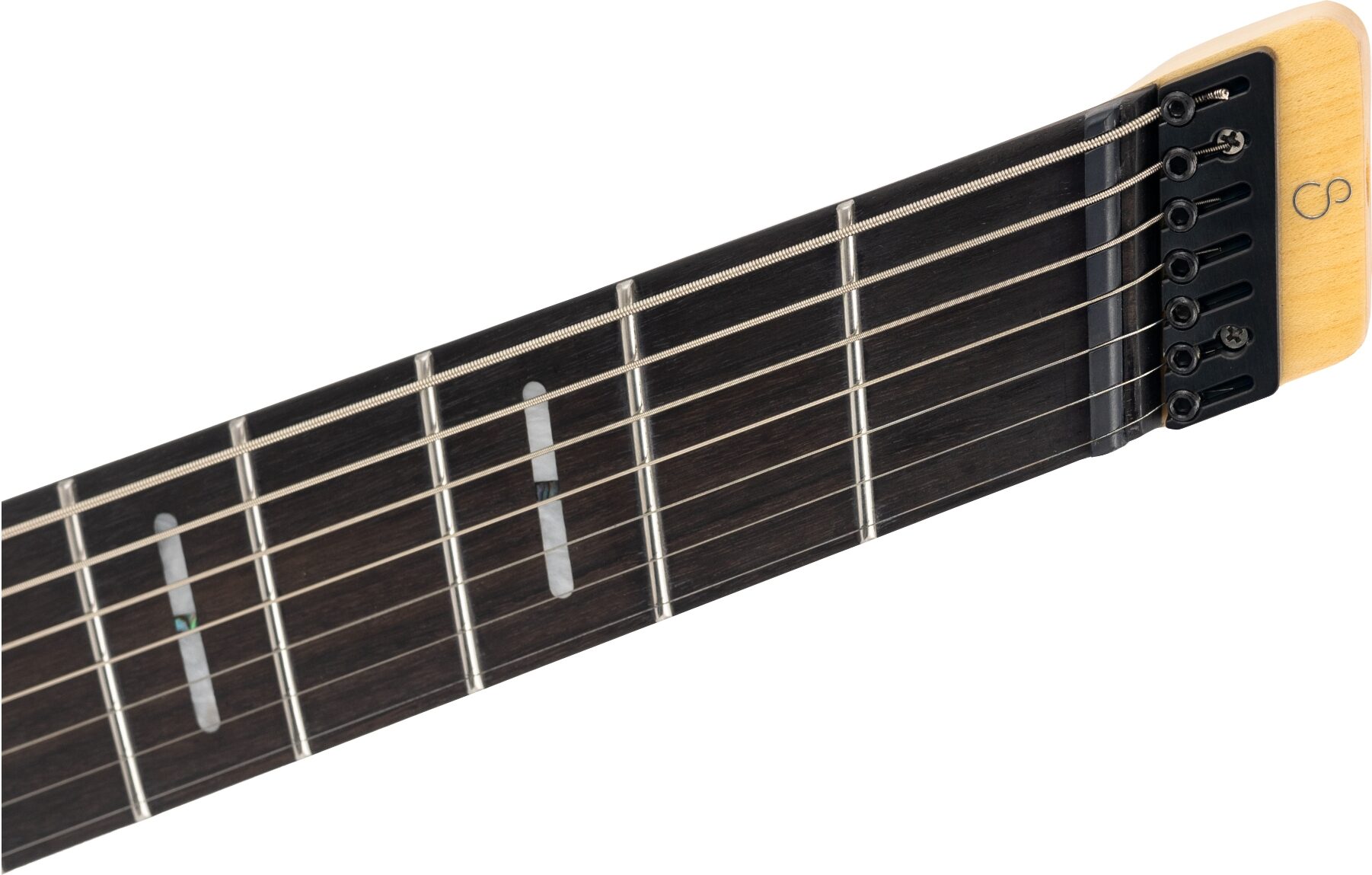 Sire Larry Carlton X6 Headless Electric Guitar, 7-String, Black, Action Position Back