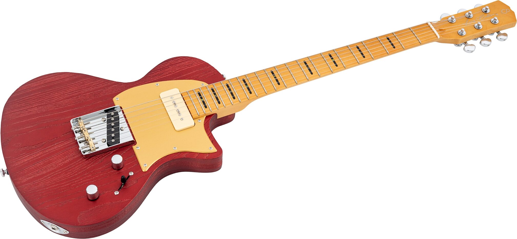 Sire Larry Carlton I5T Electric Guitar, Candy Apple Red, Action Position Back