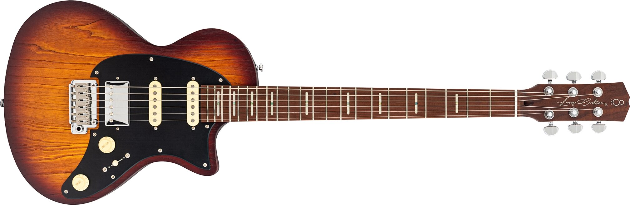 Sire Larry Carlton I5S Electric Guitar, Tobacco Sunburst, Action Position Back