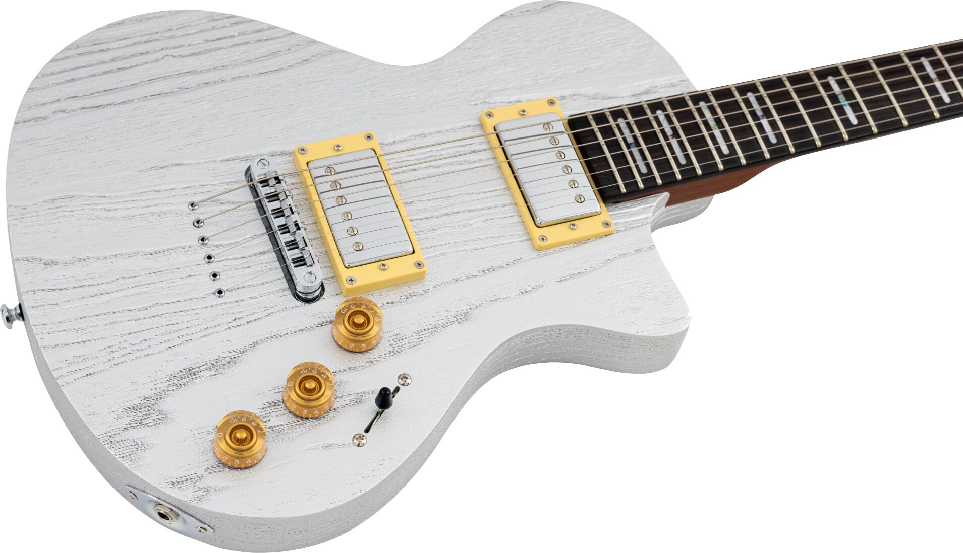 Sire Larry Carlton I5H Electric Guitar, Inca Silver, Action Position Back