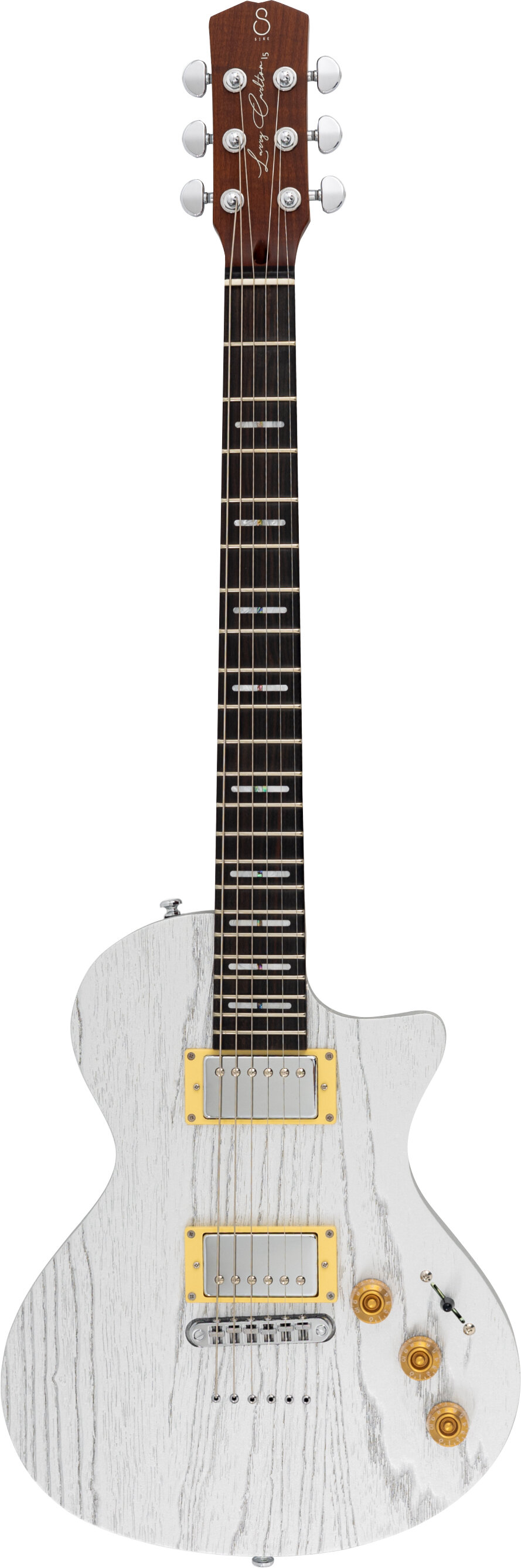 Sire Larry Carlton I5H Electric Guitar, Inca Silver, Action Position Back