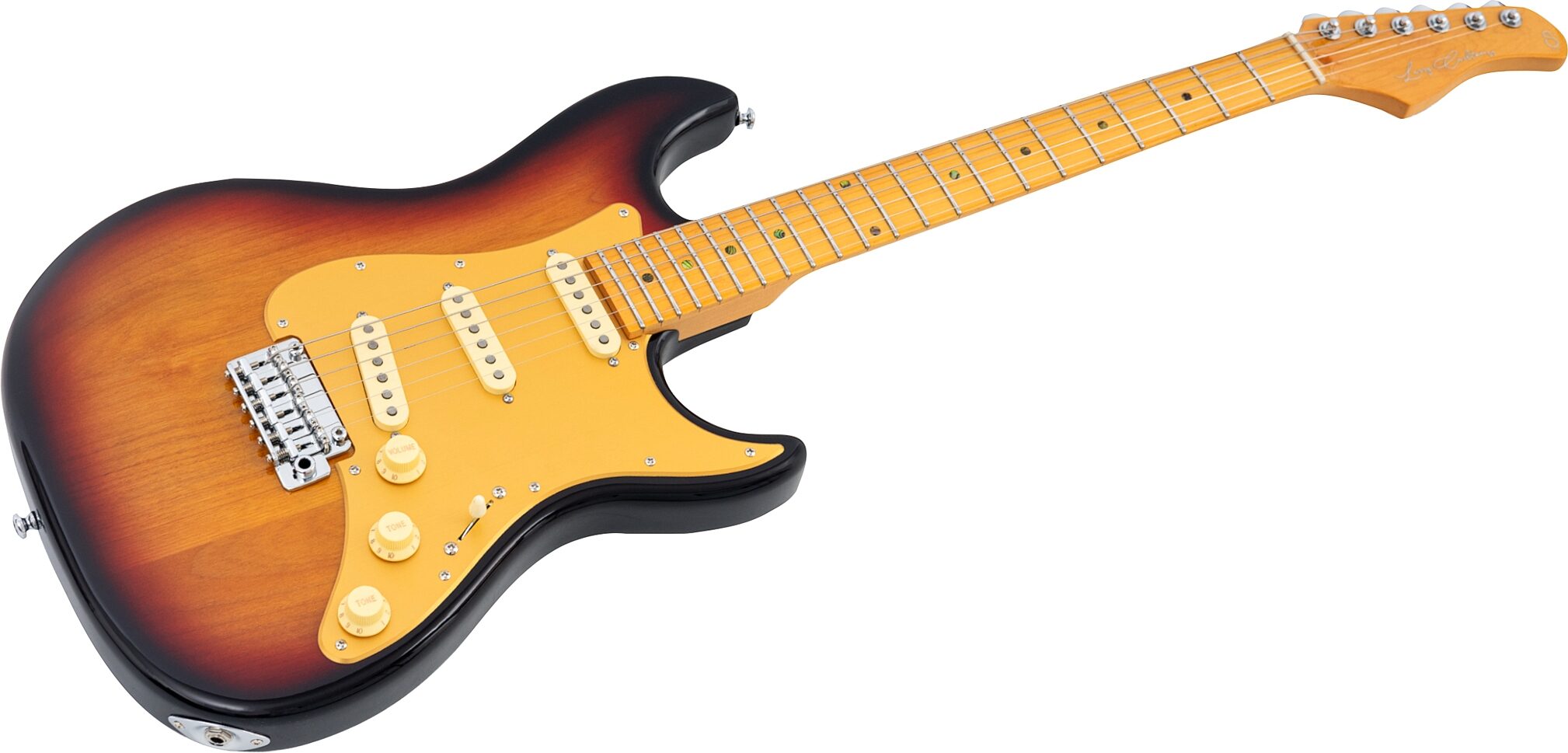 Sire Larry Carlton S7 New Gen Electric Guitar, 3-Tone Sunburst, Action Position Back