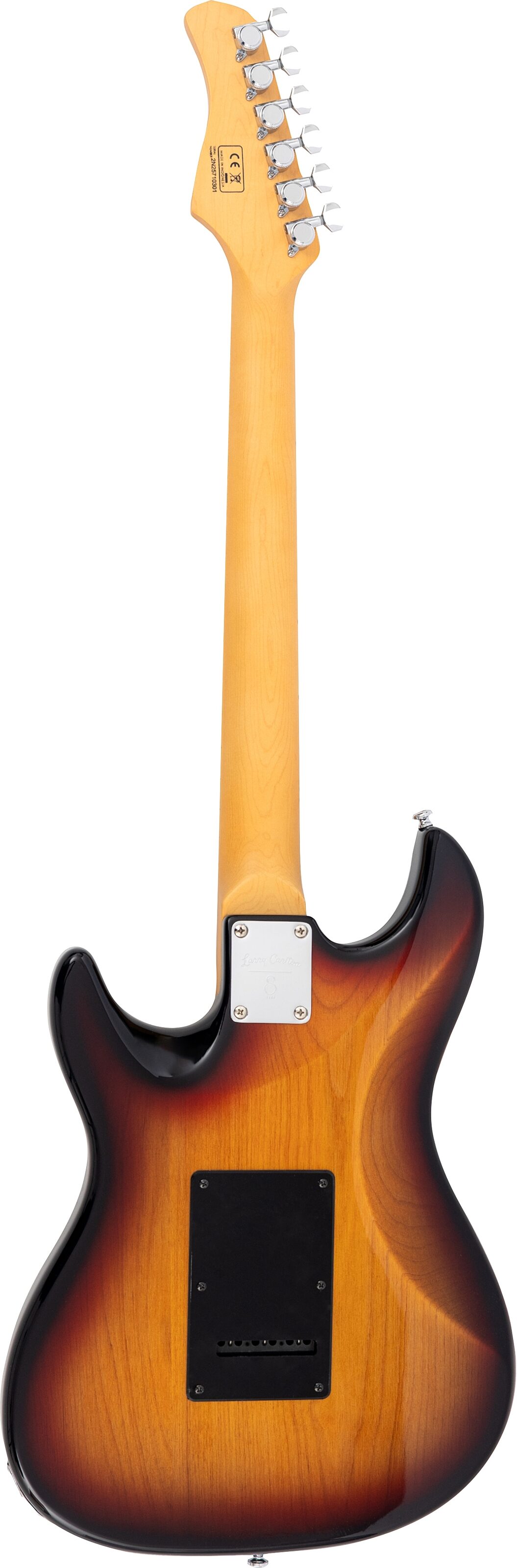 Sire Larry Carlton S7 New Gen Electric Guitar, 3-Tone Sunburst, Action Position Back
