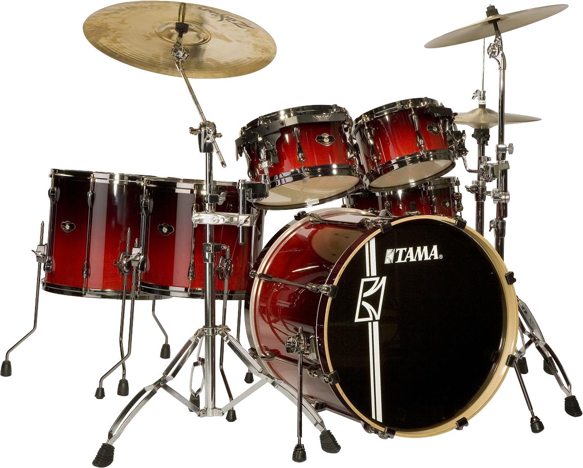 Tama SL62HZBNS Superstar SL Custom Hyper-Drive 6-Piece Drum Shell Kit, Scarlet Fade