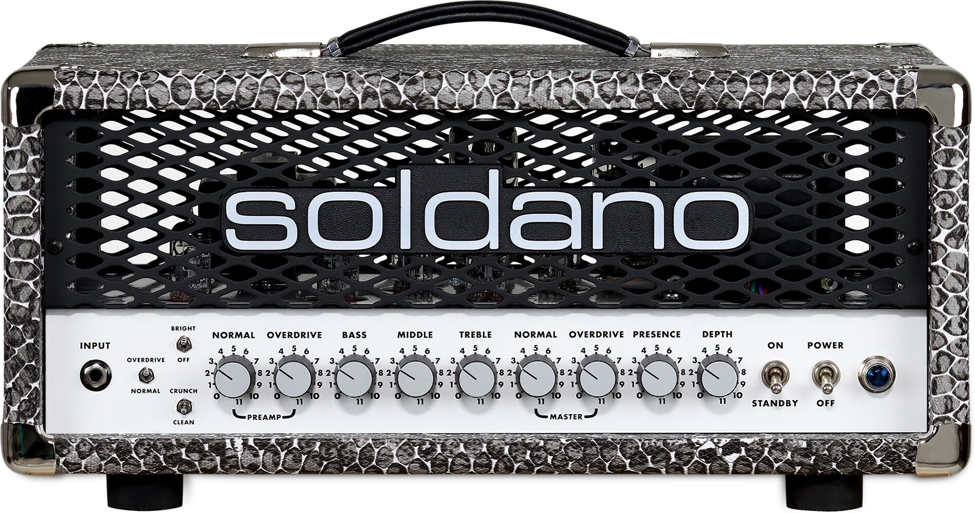 Soldano SLO-30 Guitar Amplifier Head (30 Watts), Snakeskin, Main
