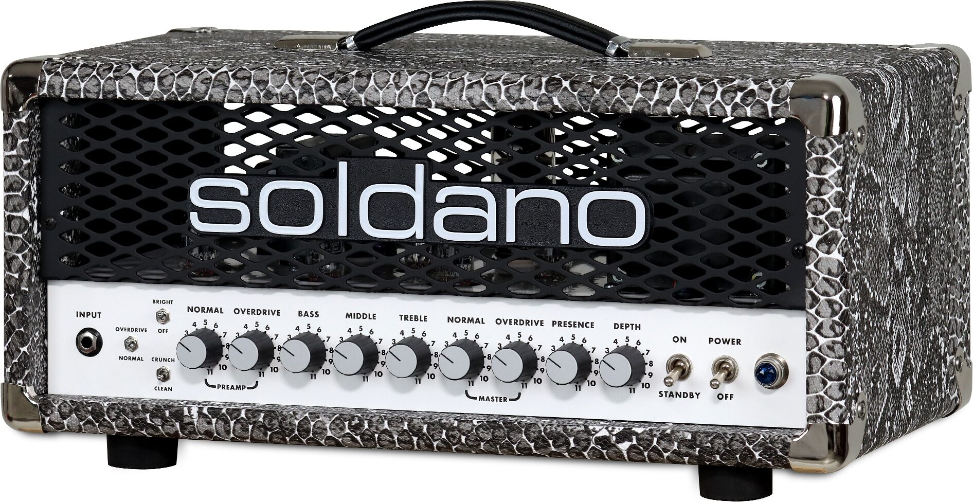 Soldano SLO-30 Guitar Amplifier Head (30 Watts), Snakeskin, Main