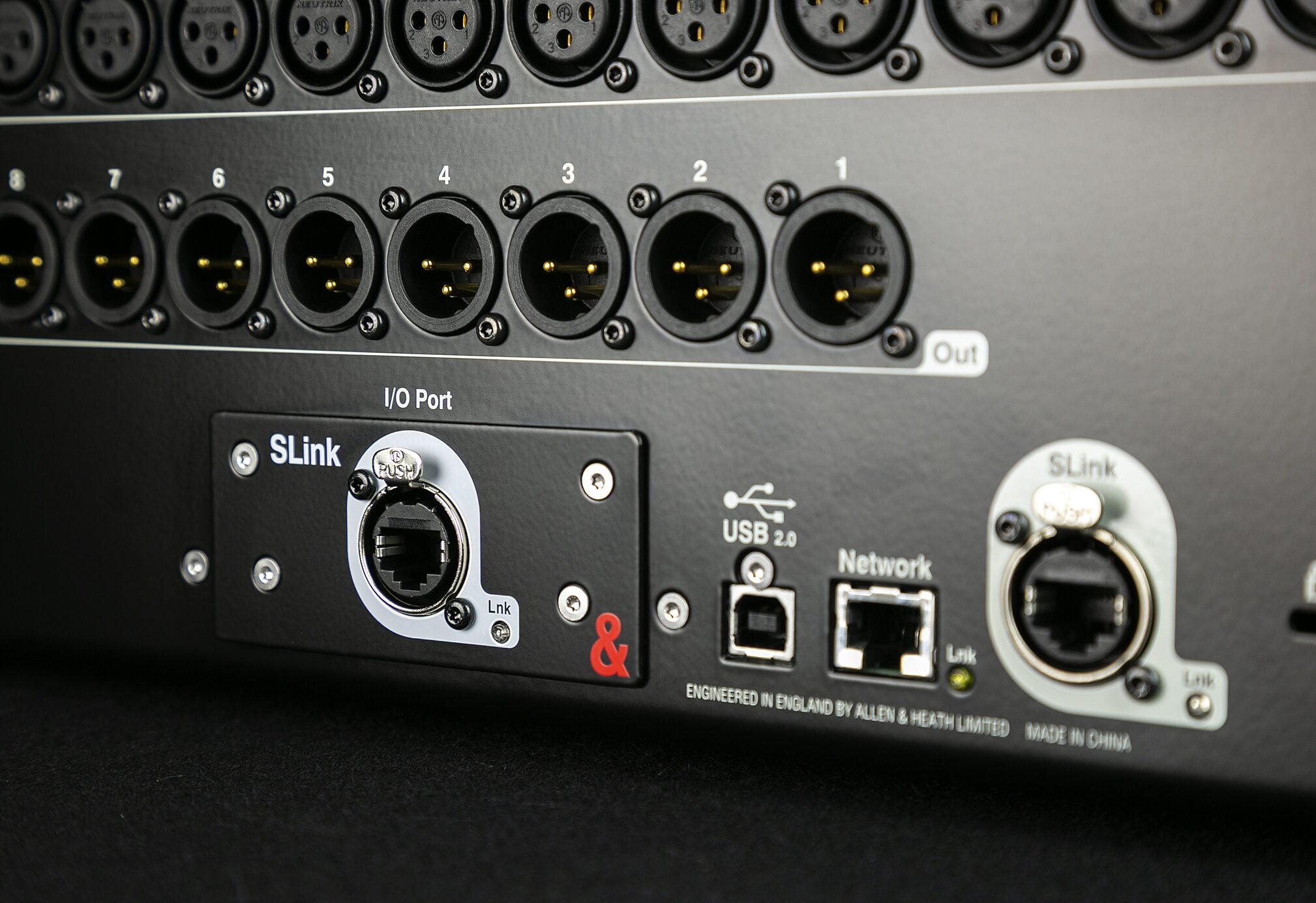 Allen and Heath SQ SLink Audio Interface Card, Action Position Front