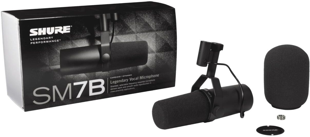 Gator GWP-MIC-SM7B Titan Series Case with Shure SM7B Vocal Microphone