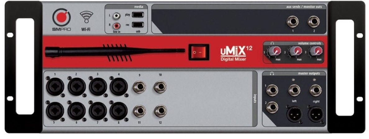 SM Pro Audio uMiX 12 Digital Mixer, 12-Channel, Main
