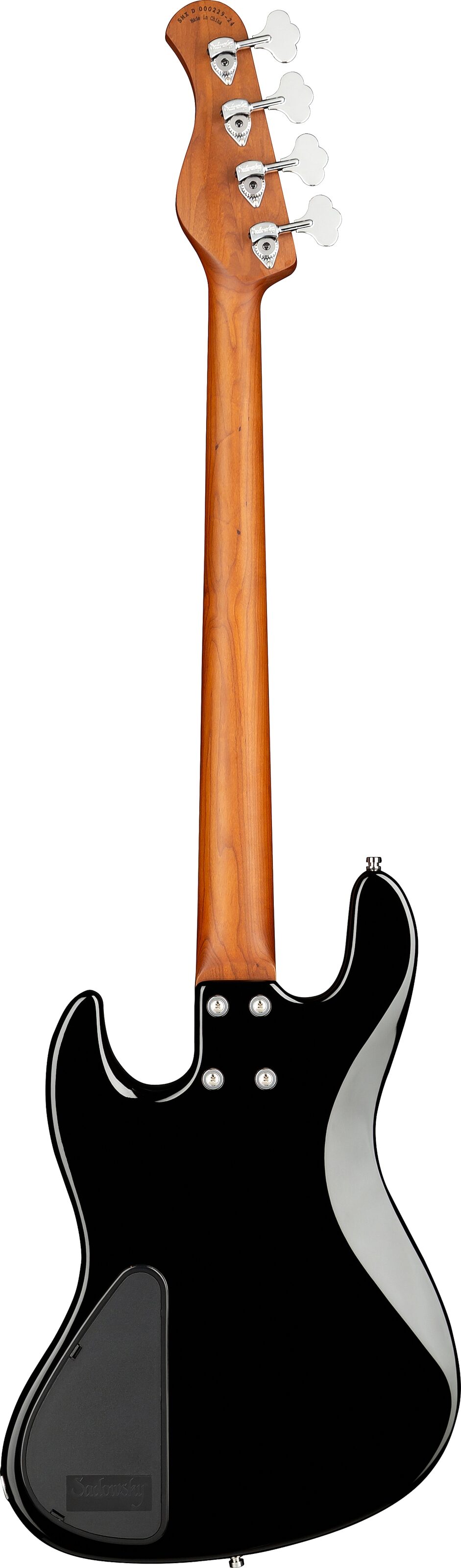 Sadowsky MetroExpress MJ4 Electric Bass, with Maple Fingerboard, Black, Action Position Back
