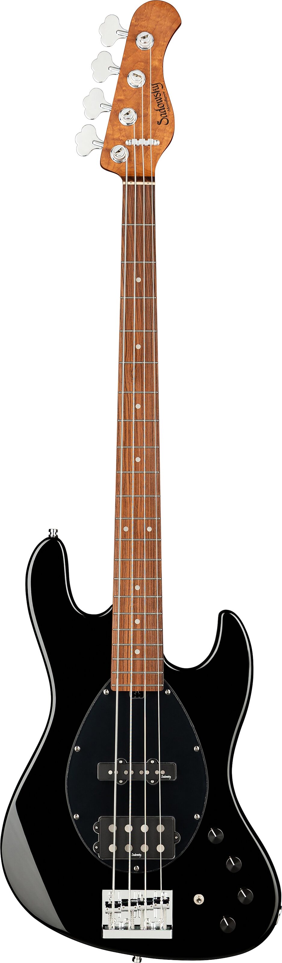 Sadowsky MetroExpress MJ4 Electric Bass, with Morado Fingerboard, Black, Action Position Back