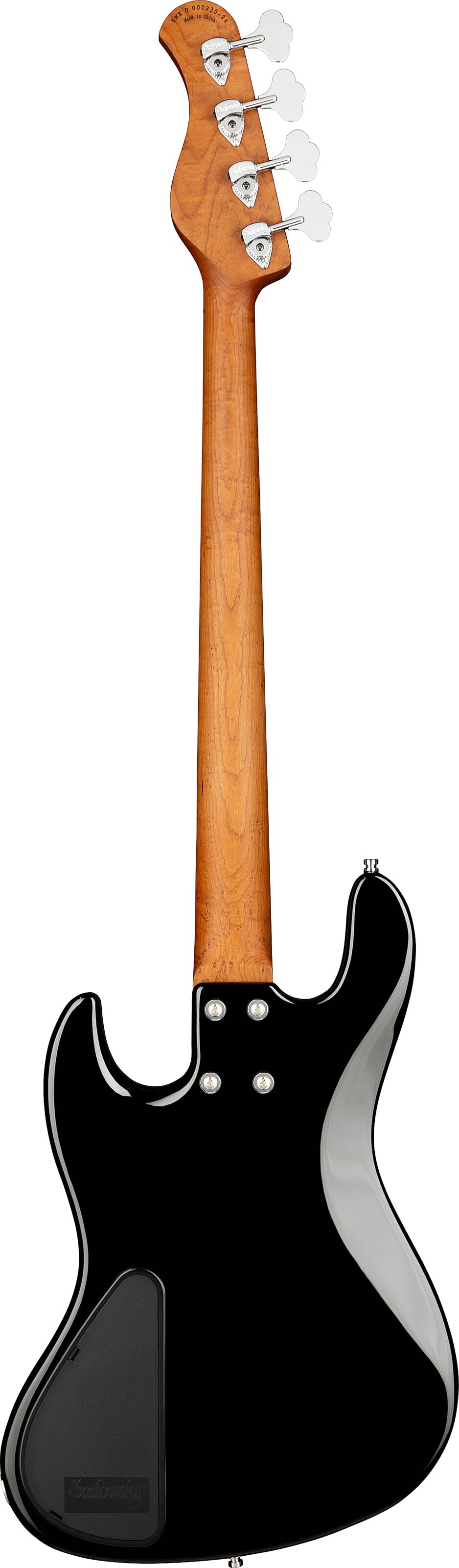 Sadowsky MetroExpress MJ4 Electric Bass, with Morado Fingerboard, Black, Action Position Back