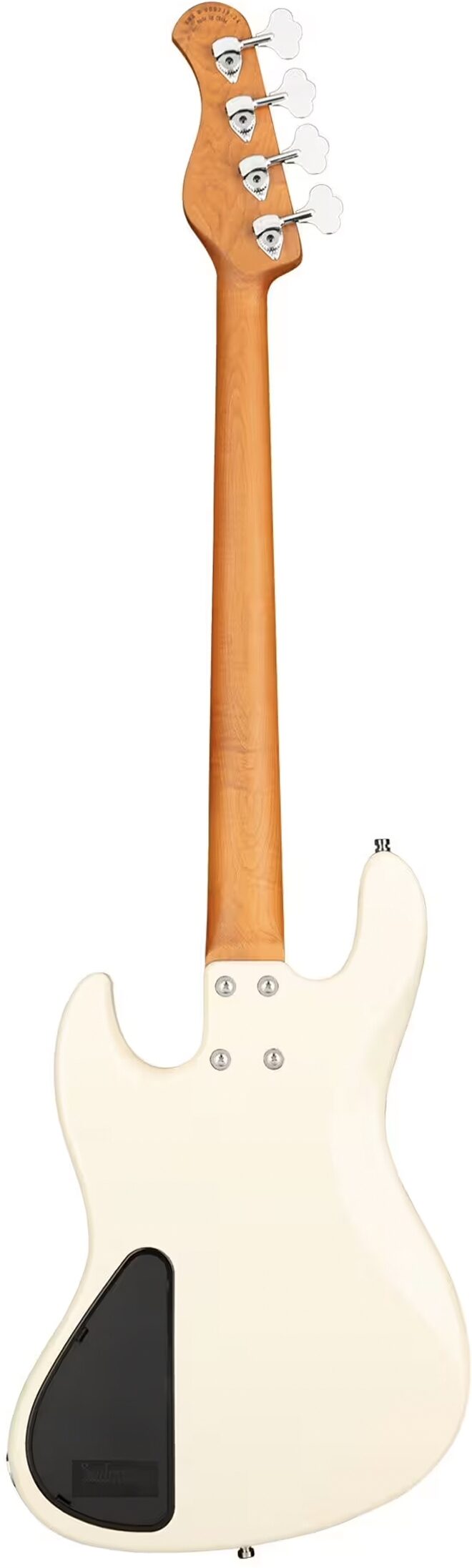 Sadowsky MetroExpress MJ4 Electric Bass, with Maple Fingerboard, Olympic White, Action Position Back