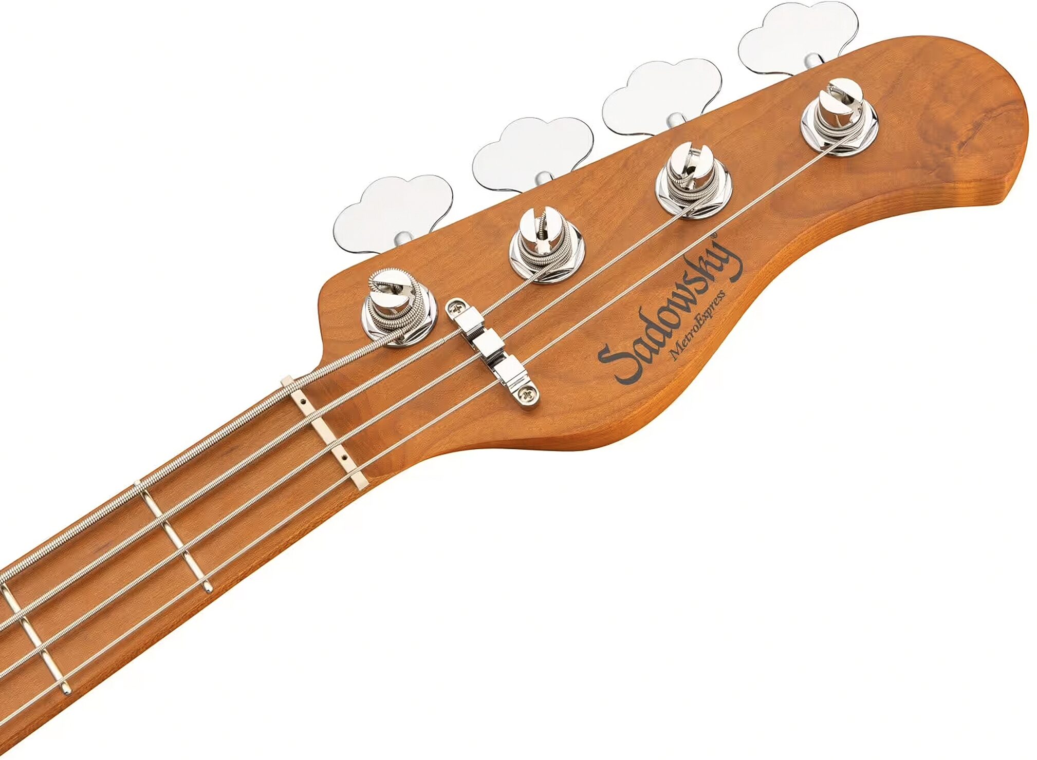 Sadowsky MetroExpress MJ4 Electric Bass, with Maple Fingerboard, Olympic White, Action Position Back