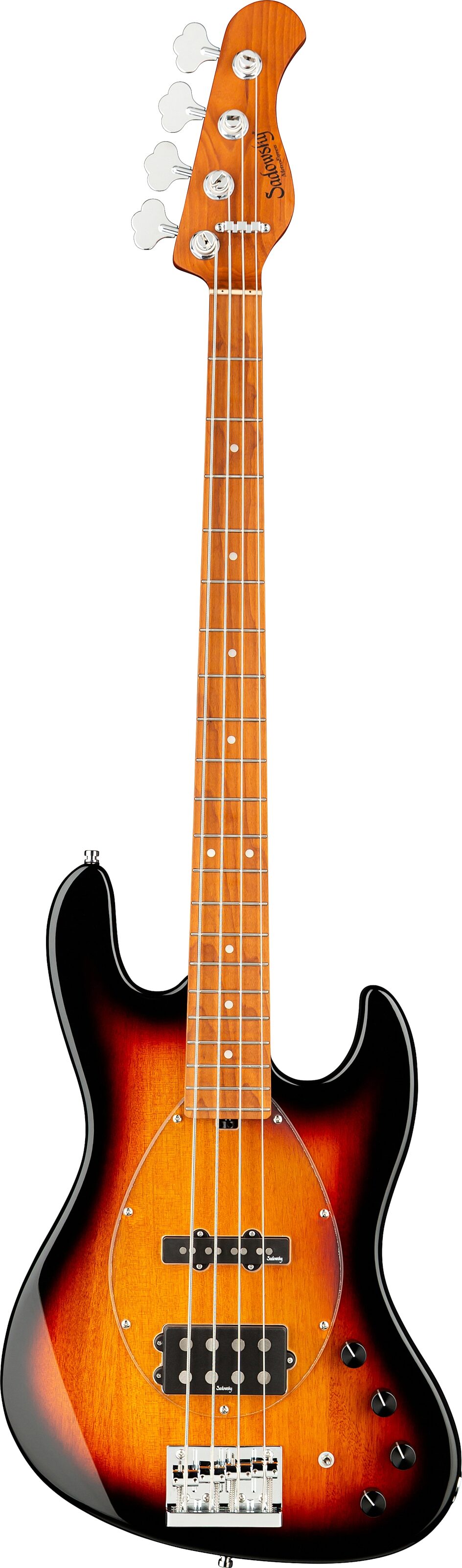 Sadowsky MetroExpress MJ4 Electric Bass, with Maple Fingerboard, Sunburst, Action Position Back