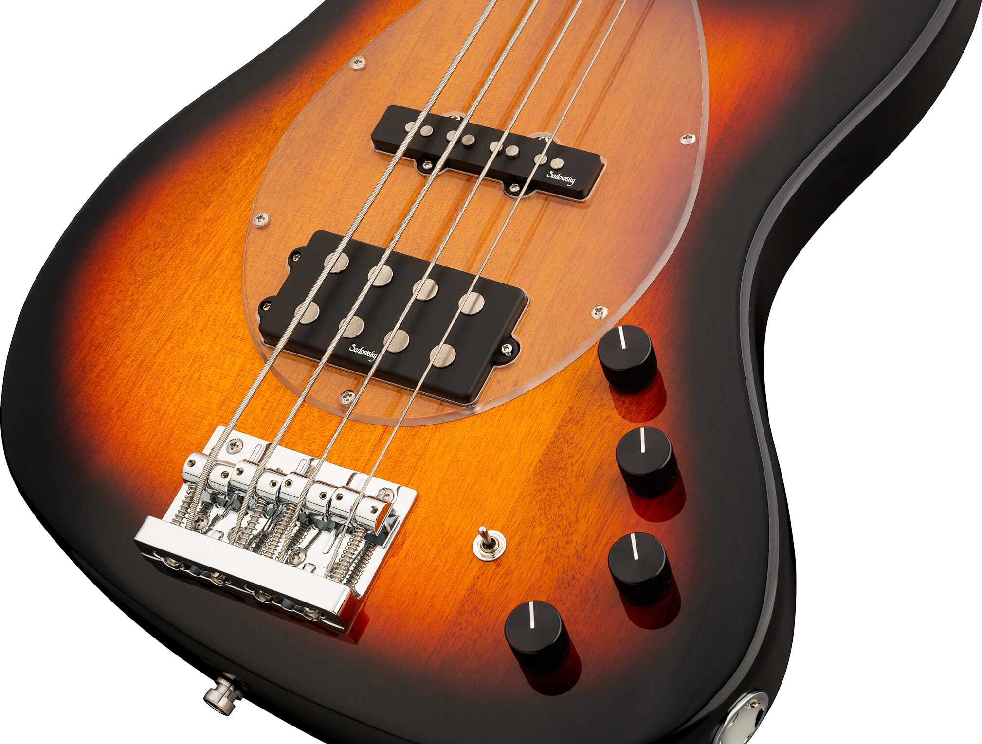 Sadowsky MetroExpress MJ4 Electric Bass, with Maple Fingerboard, Sunburst, Action Position Back