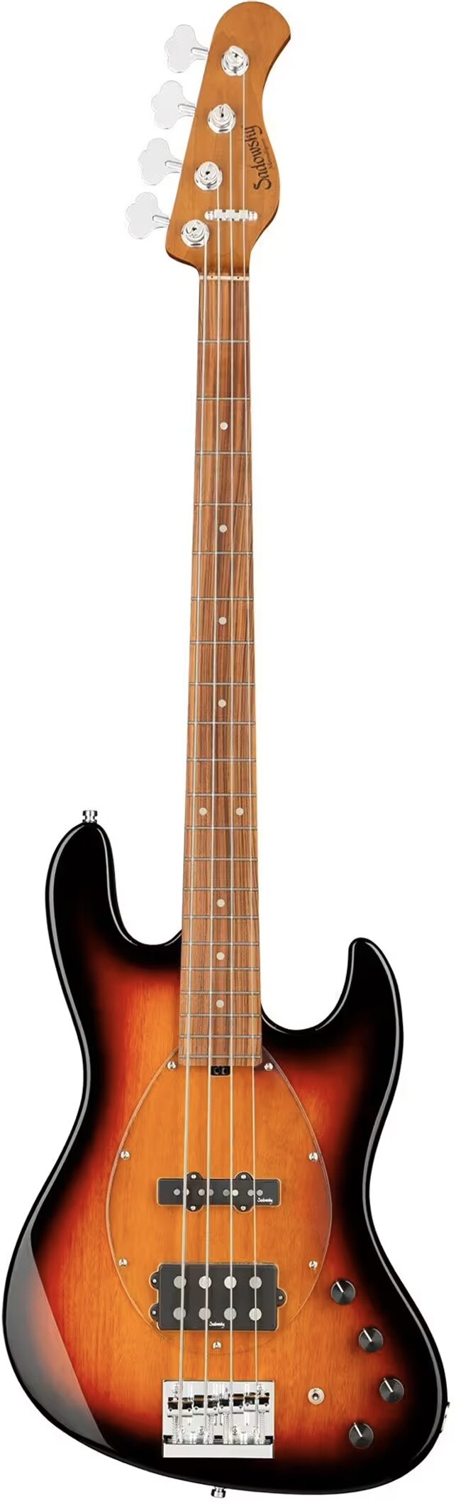 Sadowsky MetroExpress MJ4 Electric Bass, with Morado Fingerboard, Sunburst, Action Position Back