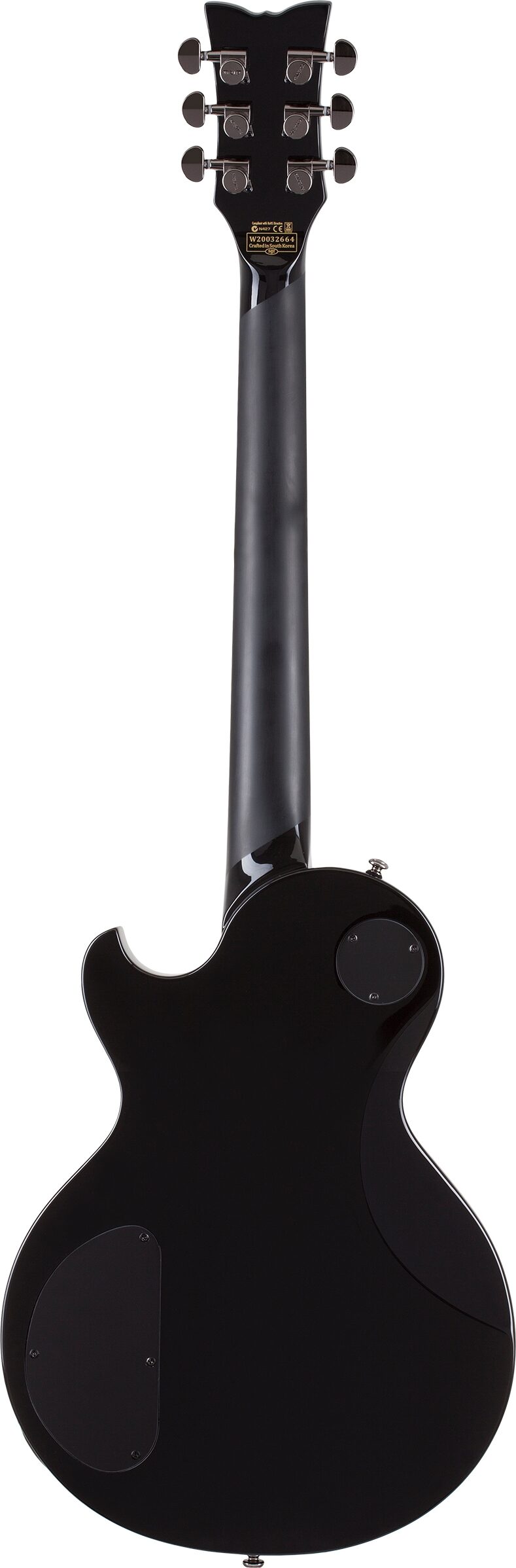 Schecter Solo-II Blackjack Electric Guitar, Gloss Black, Open Box (Very Good), Action Position Back