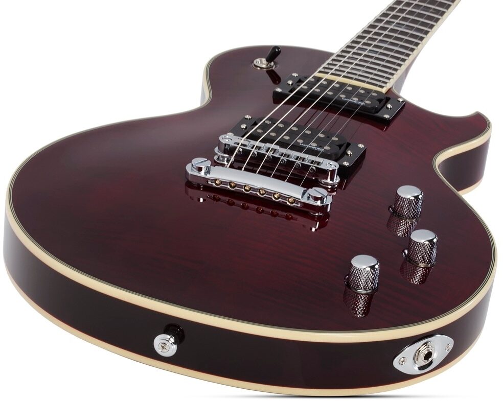 Schecter Solo II Supreme Electric Guitar, Black Cherry, Open Box (Very Good), view