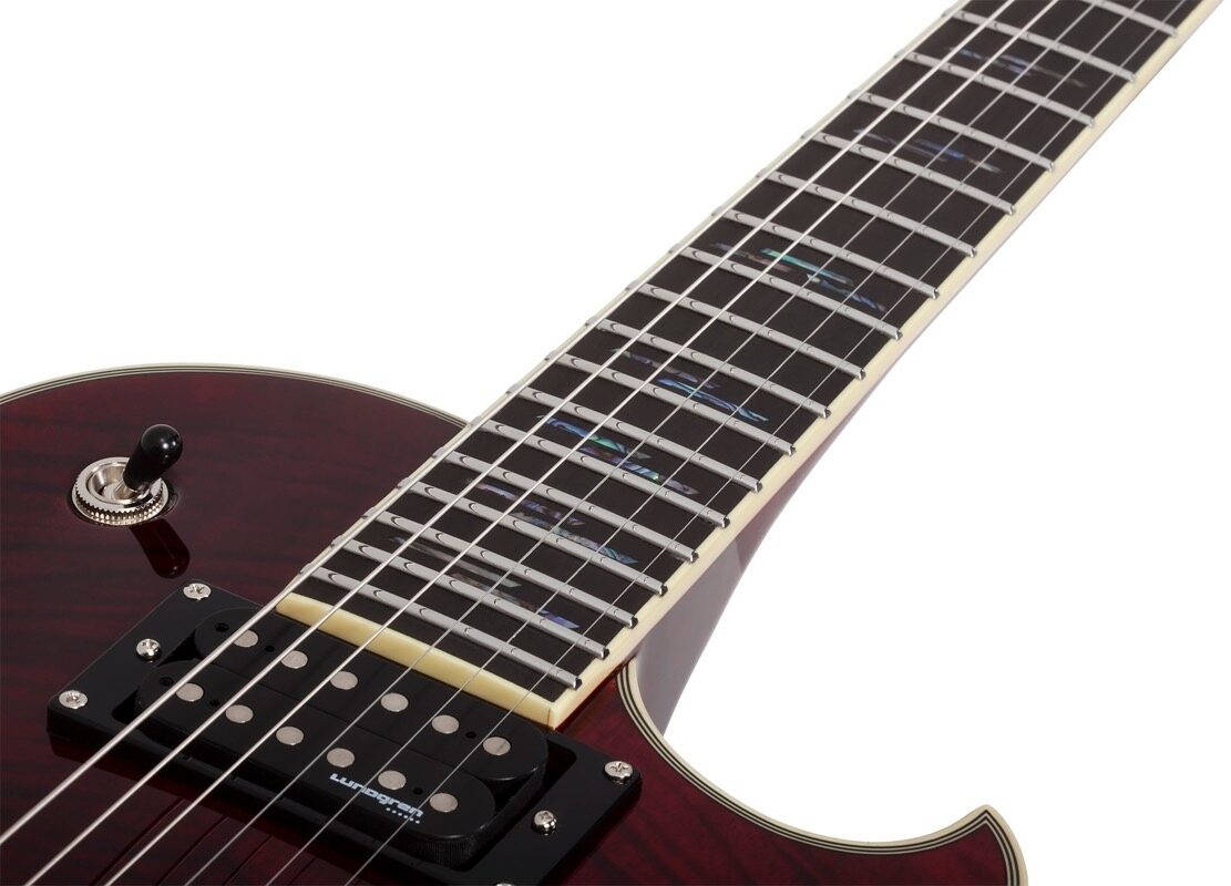 Schecter Solo II Supreme Electric Guitar, Black Cherry, Open Box (Very Good), view