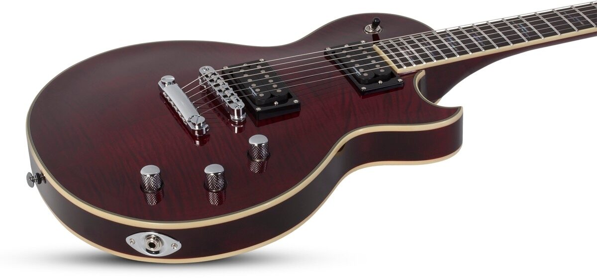 Schecter Solo II Supreme Electric Guitar, Black Cherry, Open Box (Very Good), view