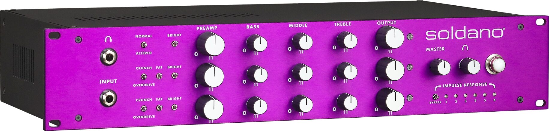 Soldano X88-IR 3-Channel All-Tube Stereo Rackmount Preamp, New, Action Position Back