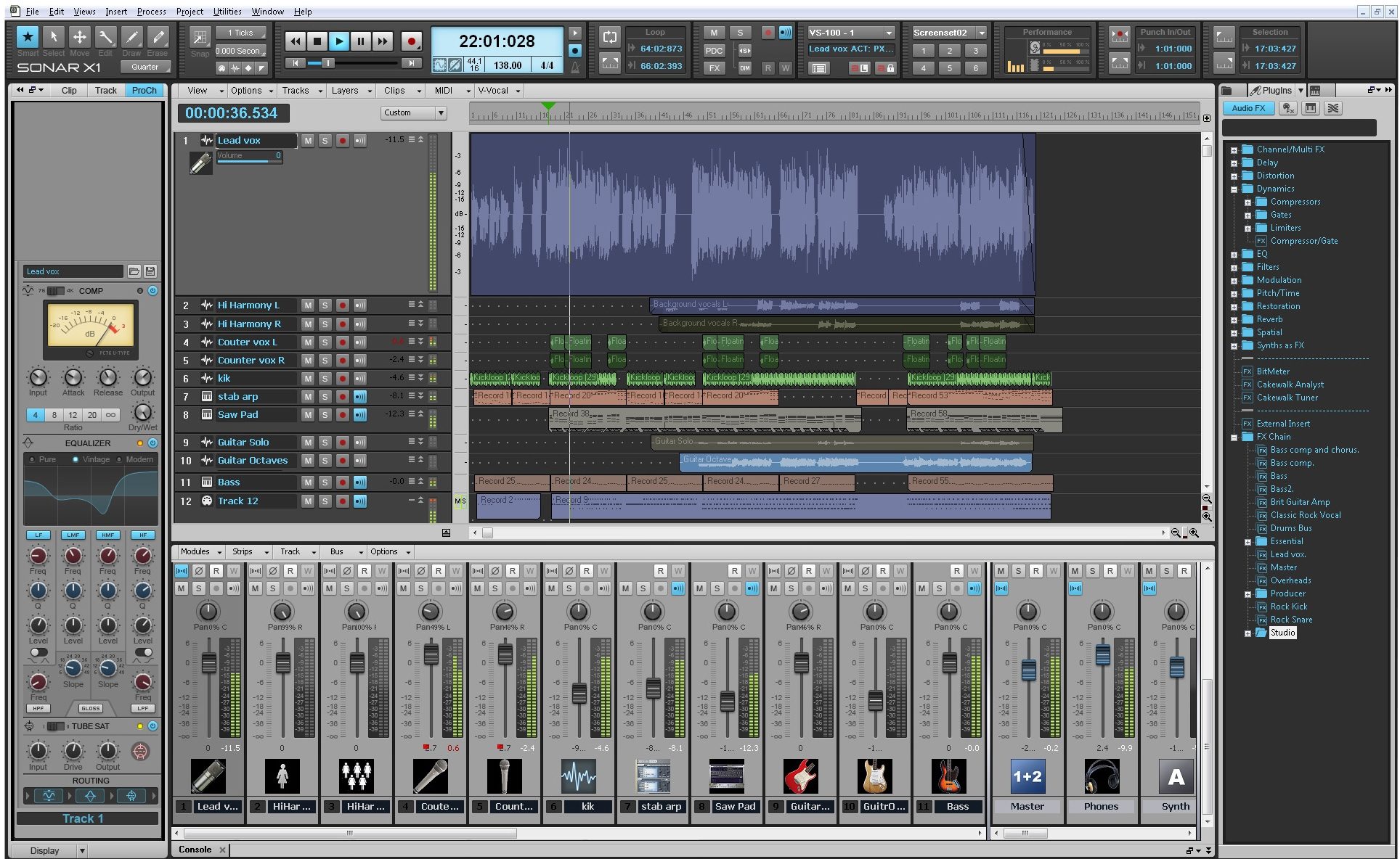 Cakewalk Sonar X1 Producer Music Production Software (Windows)