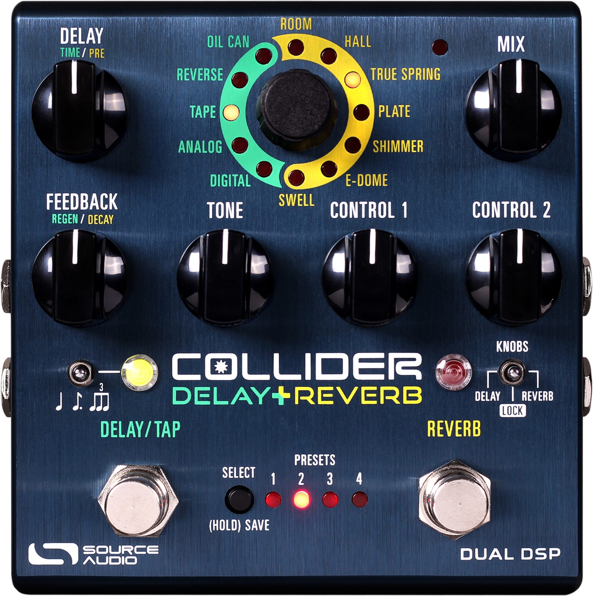 Overeenkomend feit zelf Source Audio Collider Stereo Delay+Reverb Pedal | zZounds