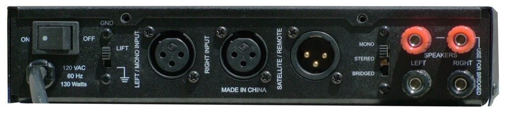Furman SP-20AB Stereo Power Amplifier, Rear