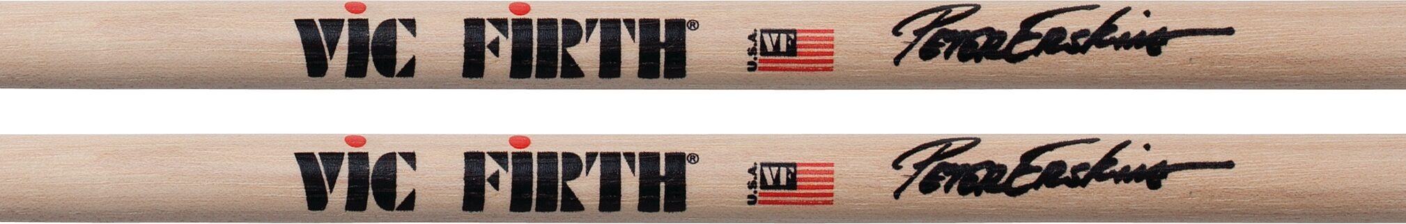 Vic Firth Peter Erskine Hickory Drumsticks, Model, Action Position Back