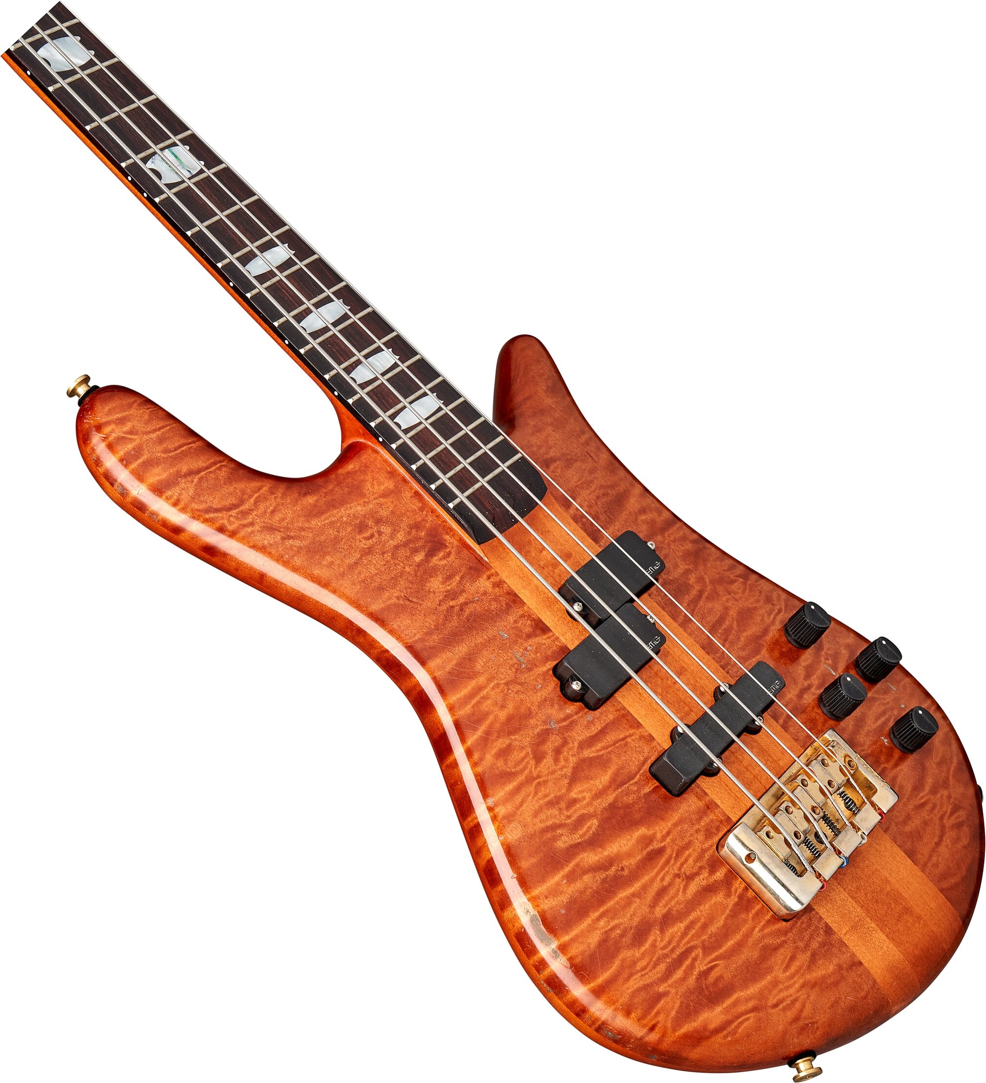 Spector Euro 4 Doug Wimbish Signature Limited Edition Electric Bass, Amber Relic, Action Position Back