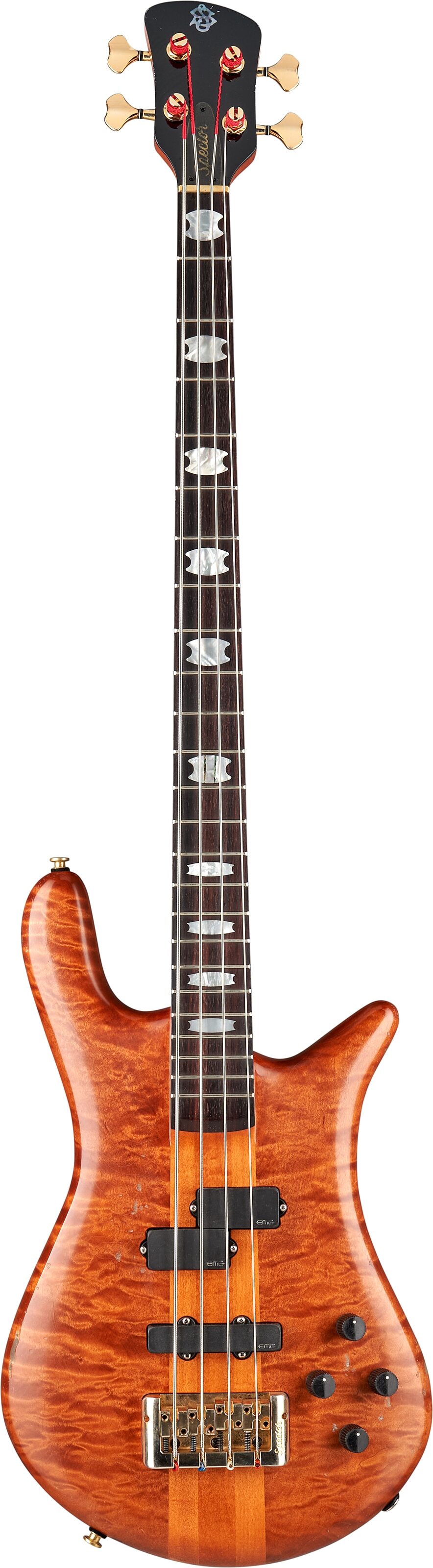 Spector Euro 4 Doug Wimbish Signature Limited Edition Electric Bass, Amber Relic, Action Position Back